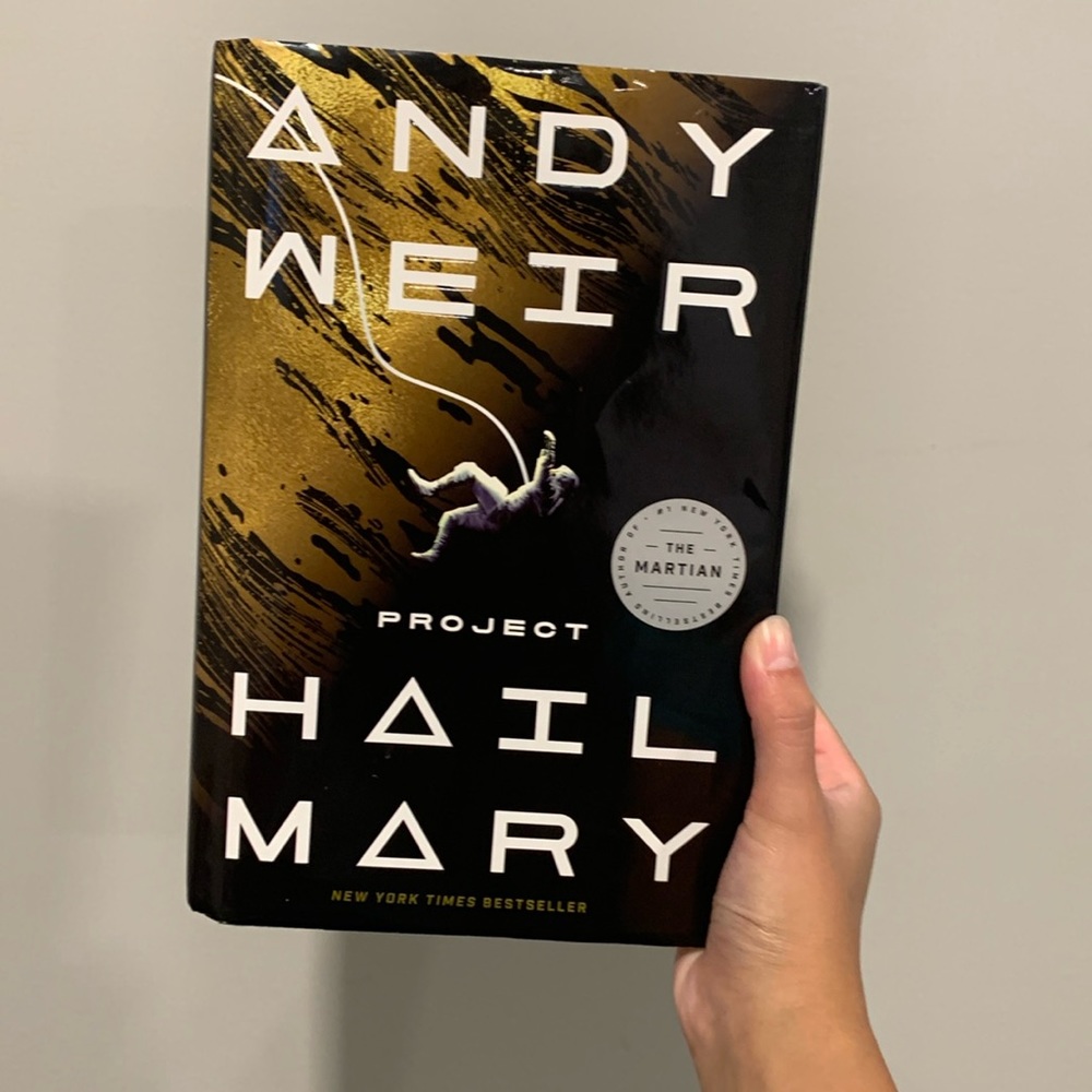 Project Hail Mary by Andy Weir Hard Cover edition